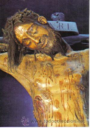 A close-up of the Christ of Burgos