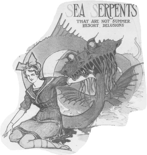 Sea Serpents not summer resort delusions 1906 Washington Times