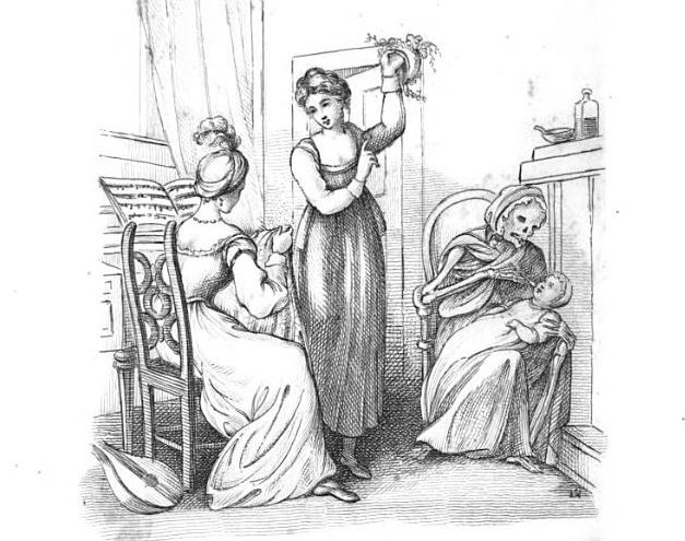 The Seven Babies in No. 77 Death as the baby's nurse, 1827