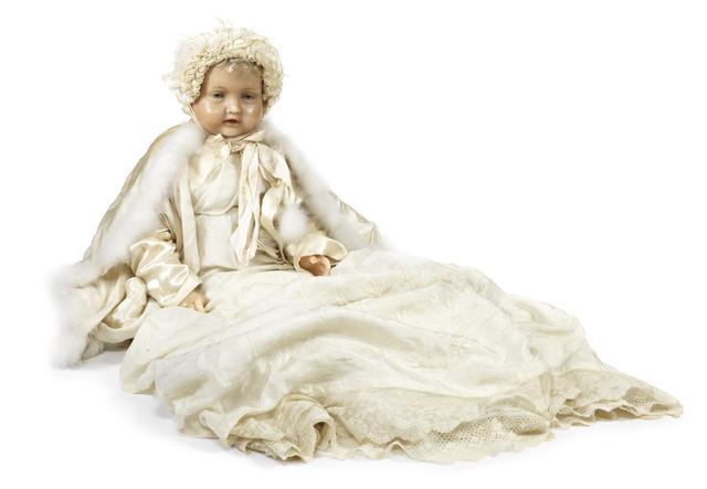 The Dead Doll Pierotti wax baby. http://www.bonhams.com/auctions/21841/lot/56/